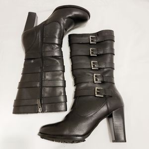 Harley Davidson Buckle Heeled Boots
